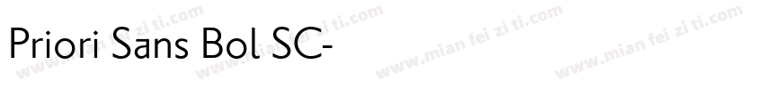 Priori Sans Bol SC字体转换